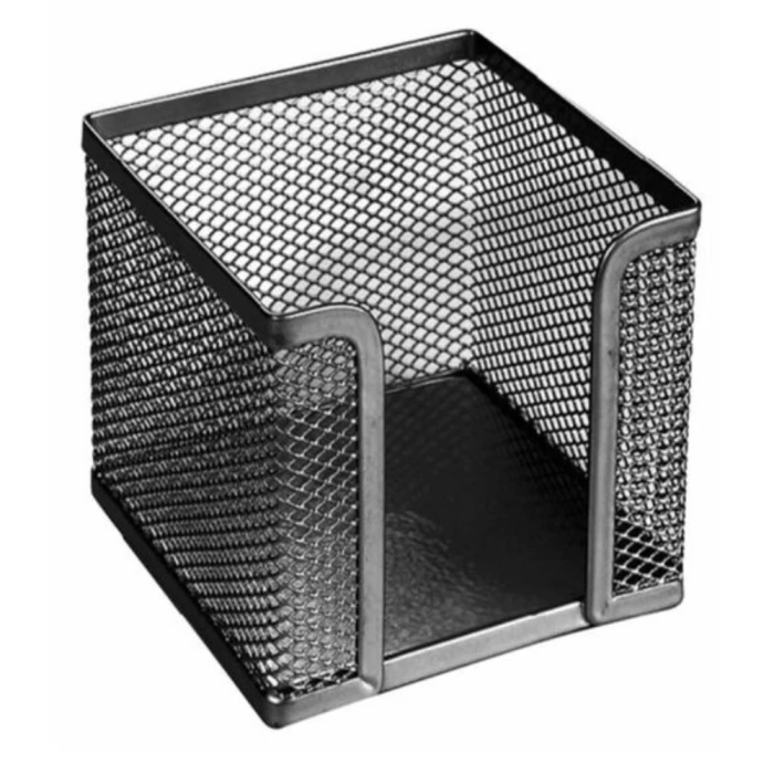 Metal memo cube holder, 90x90x90 mm
