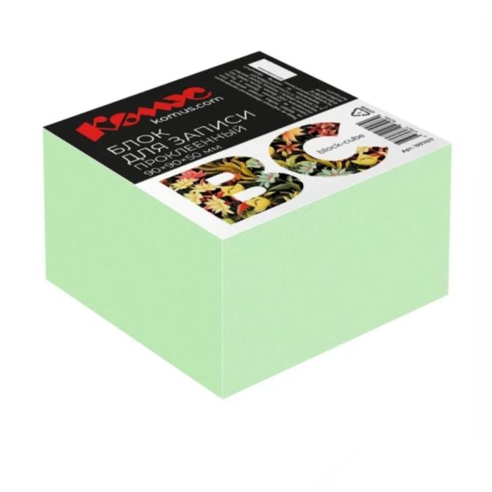 Блок для записей Комус BC 90x90x50 мм 