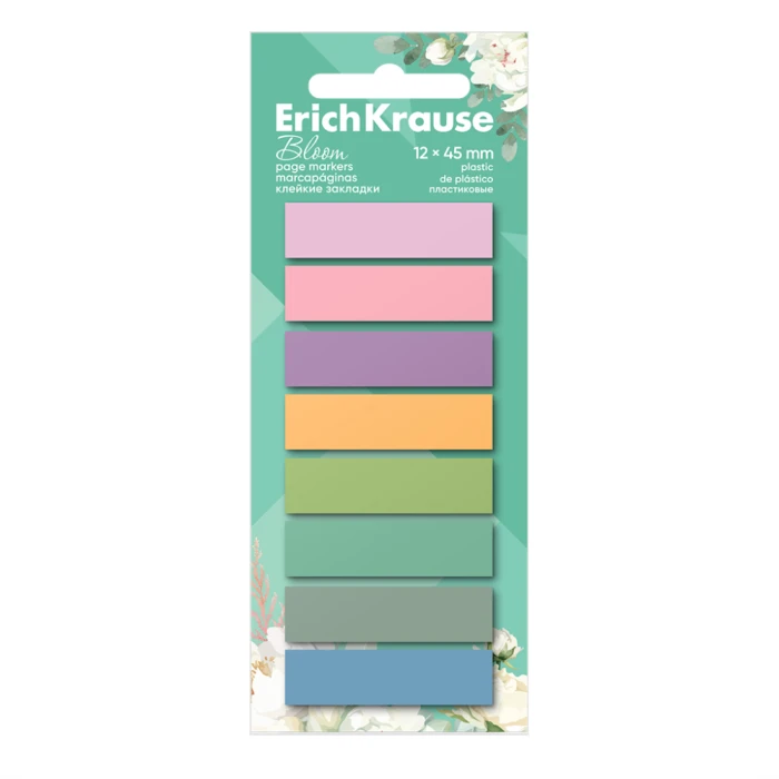 Էջանիշ ErichKrause Bloom 8 գույն 160 թերթ 45х12 մմ 