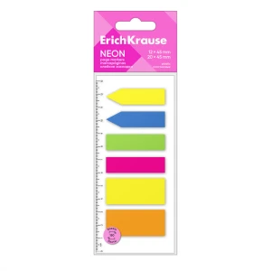 Էջանիշ ErichKrause Neon 5 գույն 150 թերթ 45х12 մմ, 20х45 մմ 