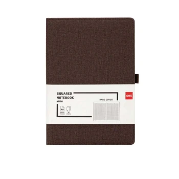 Նոթատետր վանդակավոր Deli A5 96 թերթ ||Бизнес-блокнот Deli Squared Notebook А5 96 листов бежевый в клетку ||Deli Squared Notebook A5 business notebook, 96 sheets, beige, checkered