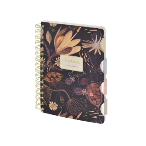 Notebook B&V A5 Flora 120 sheets grid