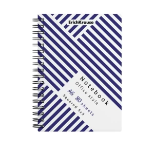 Նոթատետր վանդակավոր ErichKrause Blue Concept A6 զսպանակով 80 թերթ 