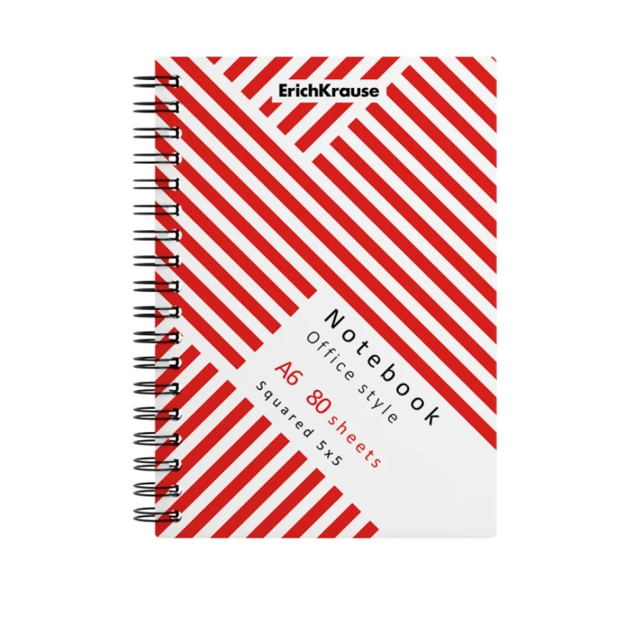 Блокнот ErichKrause Red Concept А6 80 листов в клетку 