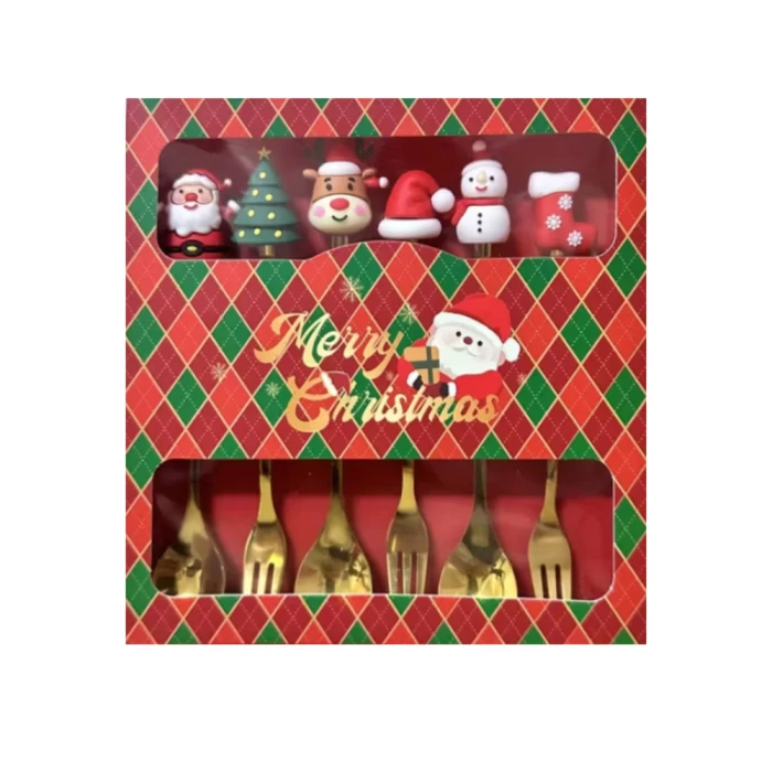 Սեղանի պարագաների հավաքածու ամանորյա 6 հատ 