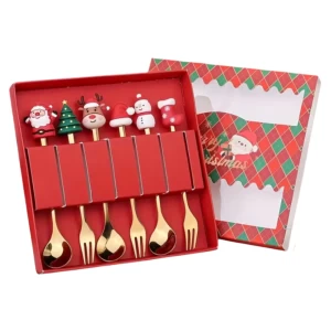 Սեղանի պարագաների հավաքածու ամանորյա 6 հատ 